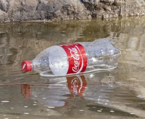 Coca Cola Bottle In River.JPG